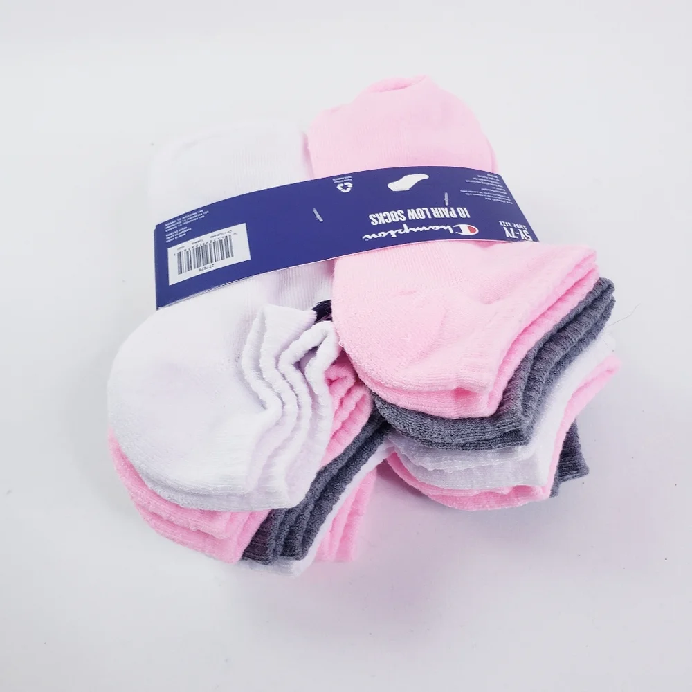 Champion youth 10 pair low cut socks